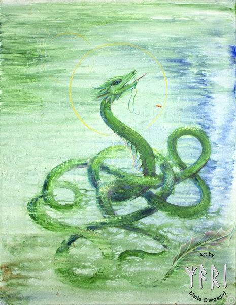 Forest spirits, skovfolk, skovnisser, whimsical, joyful, original art, artwork, pinserute dansk kunst, dansk kunstner Marie Cloigaard